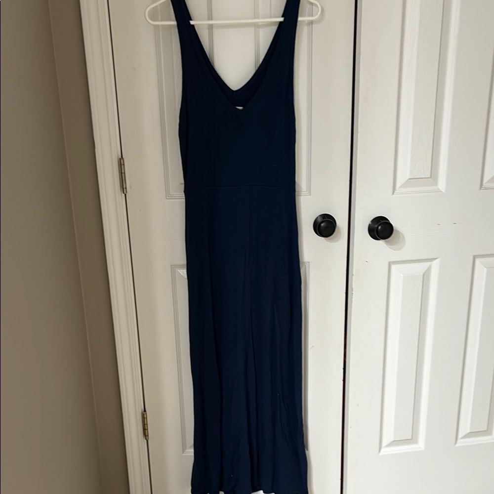 Lou and Grey Signaturesoft Navy Blue Maxi Sleeveless Dress
